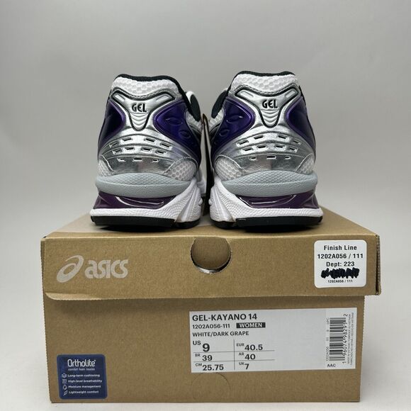 Asics Gel-Kayano 14 Gym Running Sneakers “Dark Grape” 2023 - Picture 4 of 4
